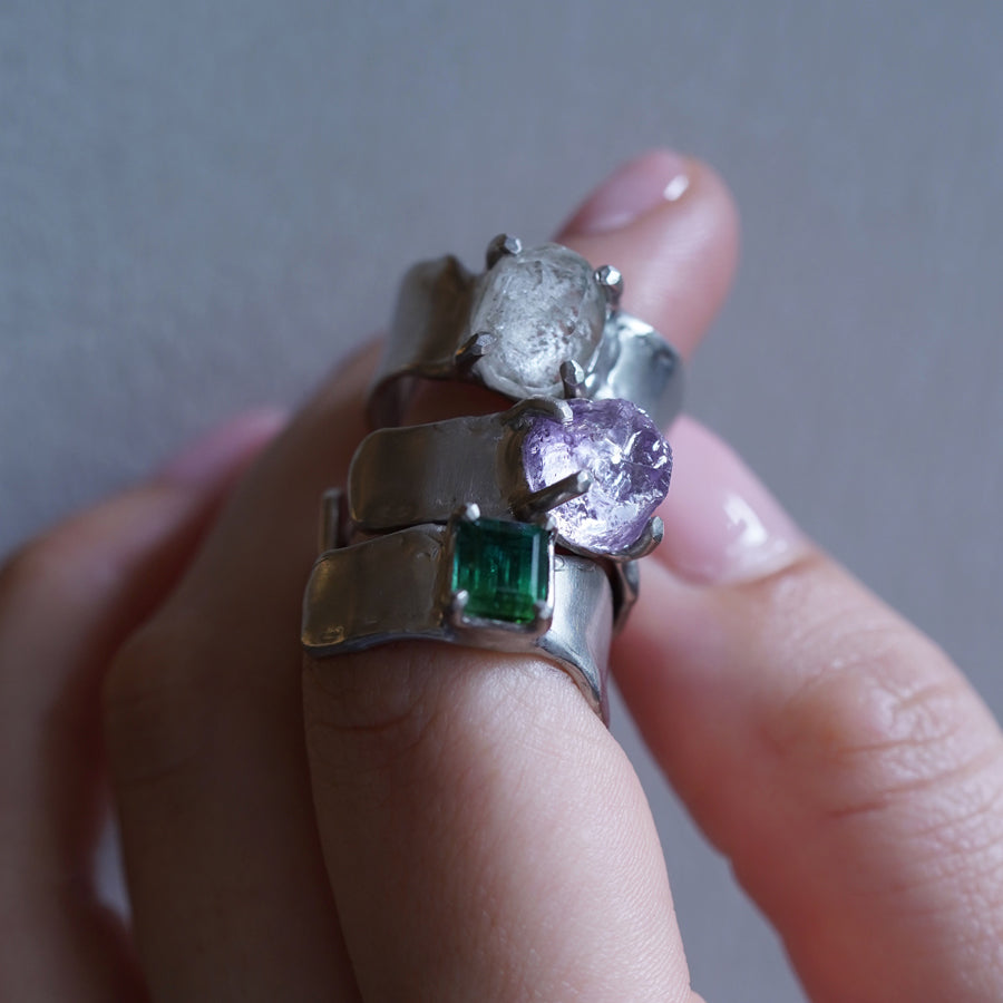 Charm Ring  №1716/ Tourmaline
