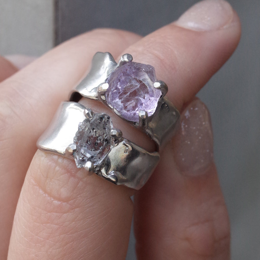 Charm Ring  №1719/ Amethyst