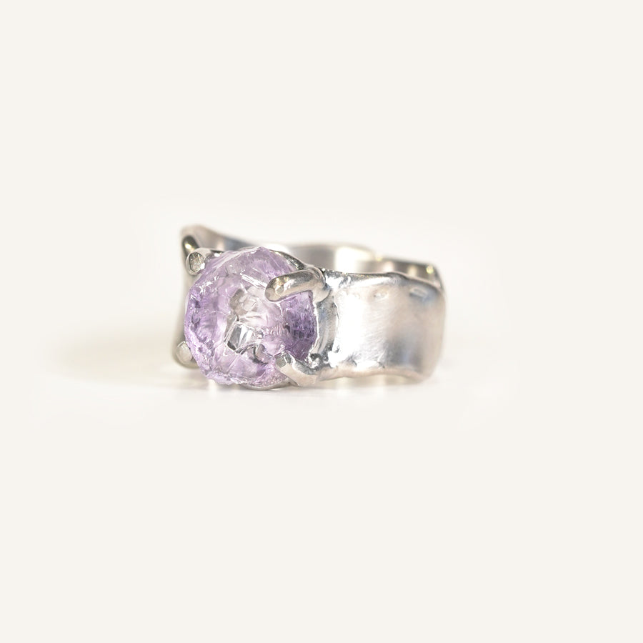 Charm Ring  №1719/ Amethyst