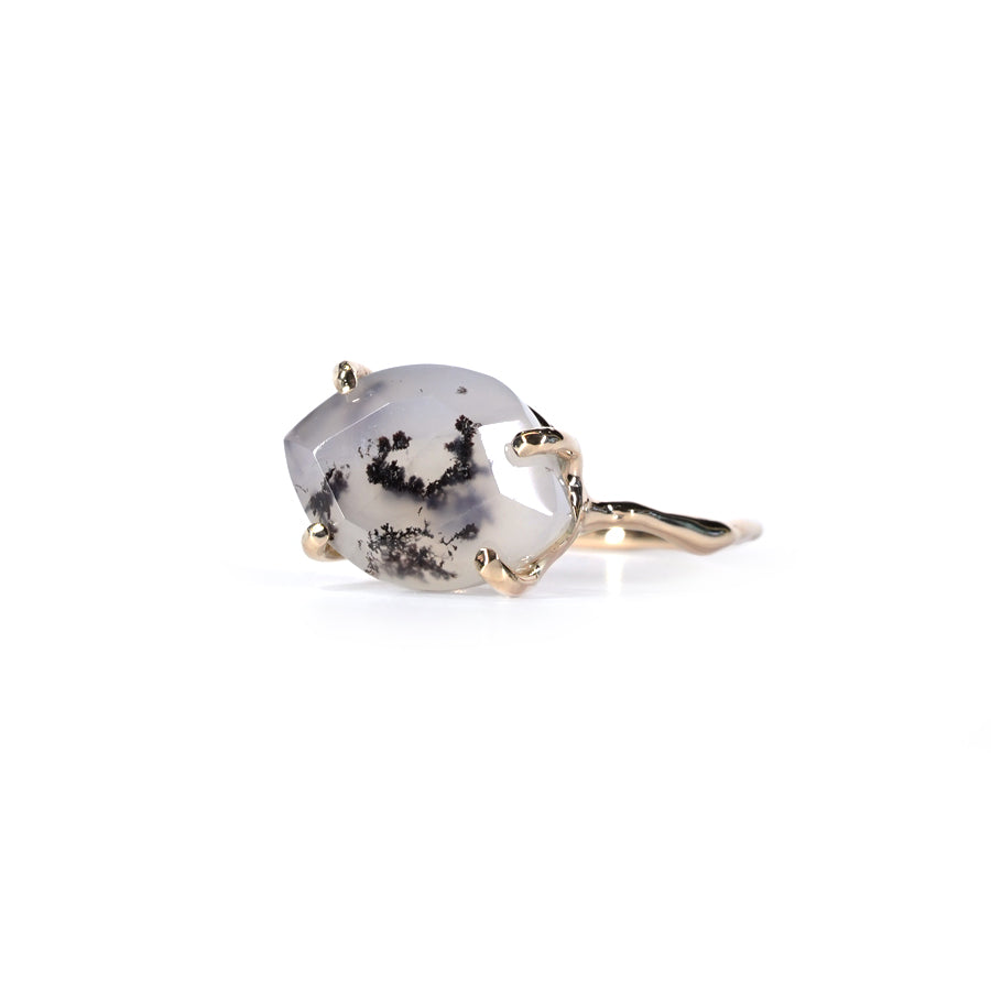 Charm Ring No.1731/  Dendritic Agate