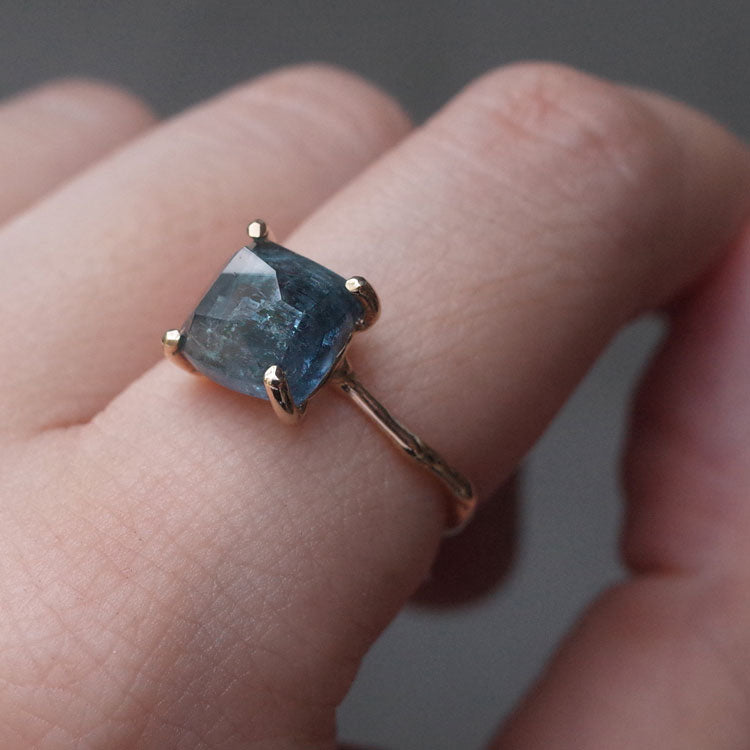 Charm Ring No.1751/ Indicolite Tourmaline