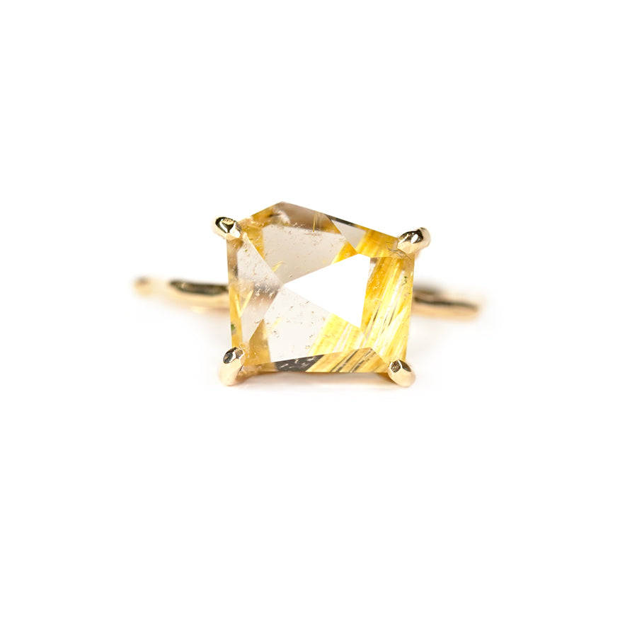 Charm Ring No.1753/ Rutilated Quartz