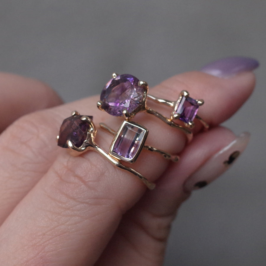 Charm Ring No.1754/ Amethyst