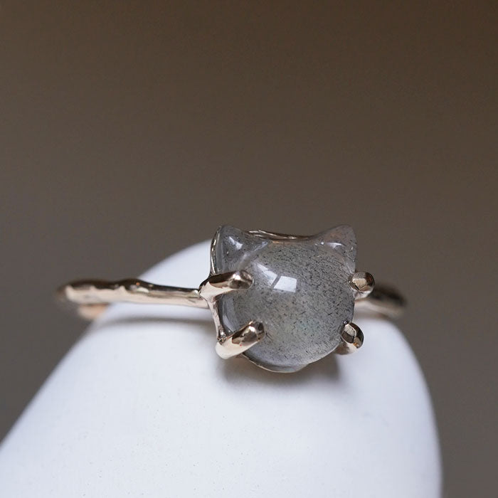 Charm Ring No.1757/ Labradorite
