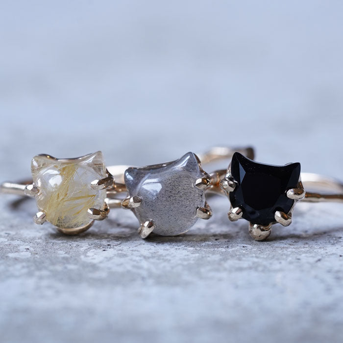 Charm Ring No.1757/ Labradorite