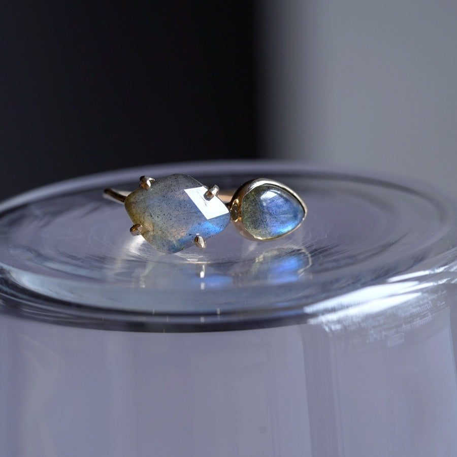 Charm Ring No.1772/ Labradorite