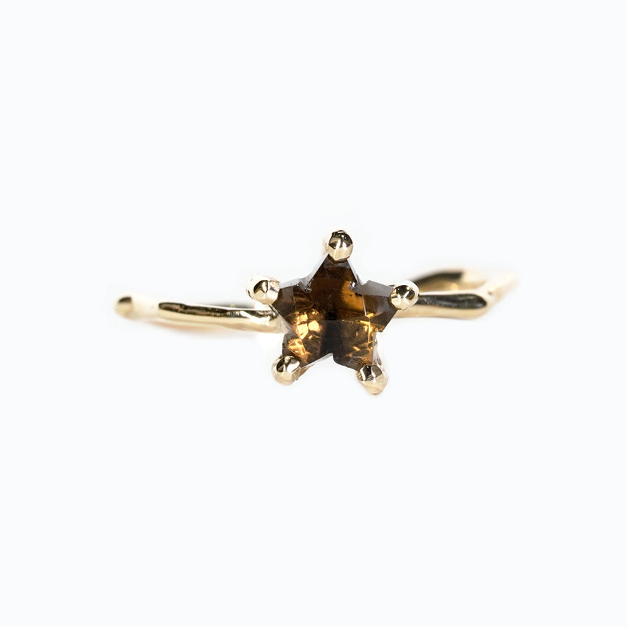 Charm Ring No.1776/  Smoky Quartz