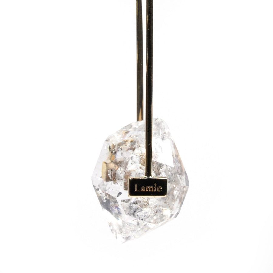 Bag ピアス  №1864/Herkimer Diamond