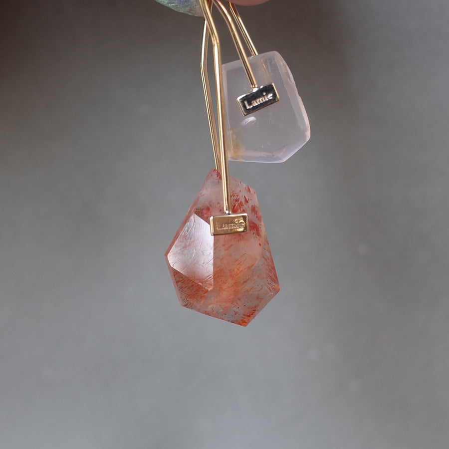 Bag Earrings No. 2033/ Tourmaline