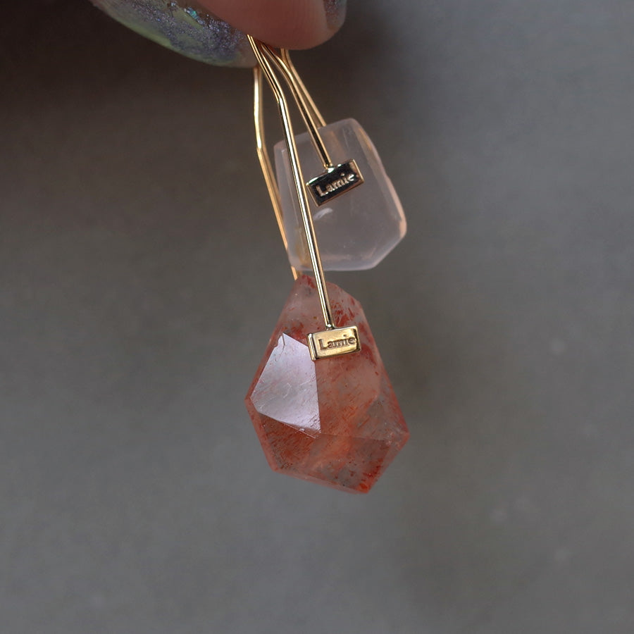 Bag Earrings No. 2033/ Tourmaline