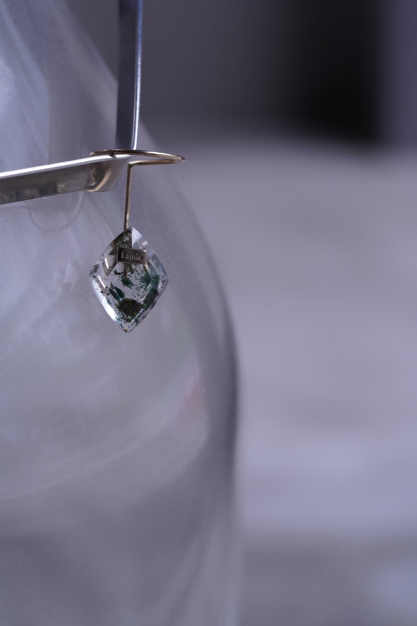Bag イヤカフ  №4376/ Fluorite in Quartz