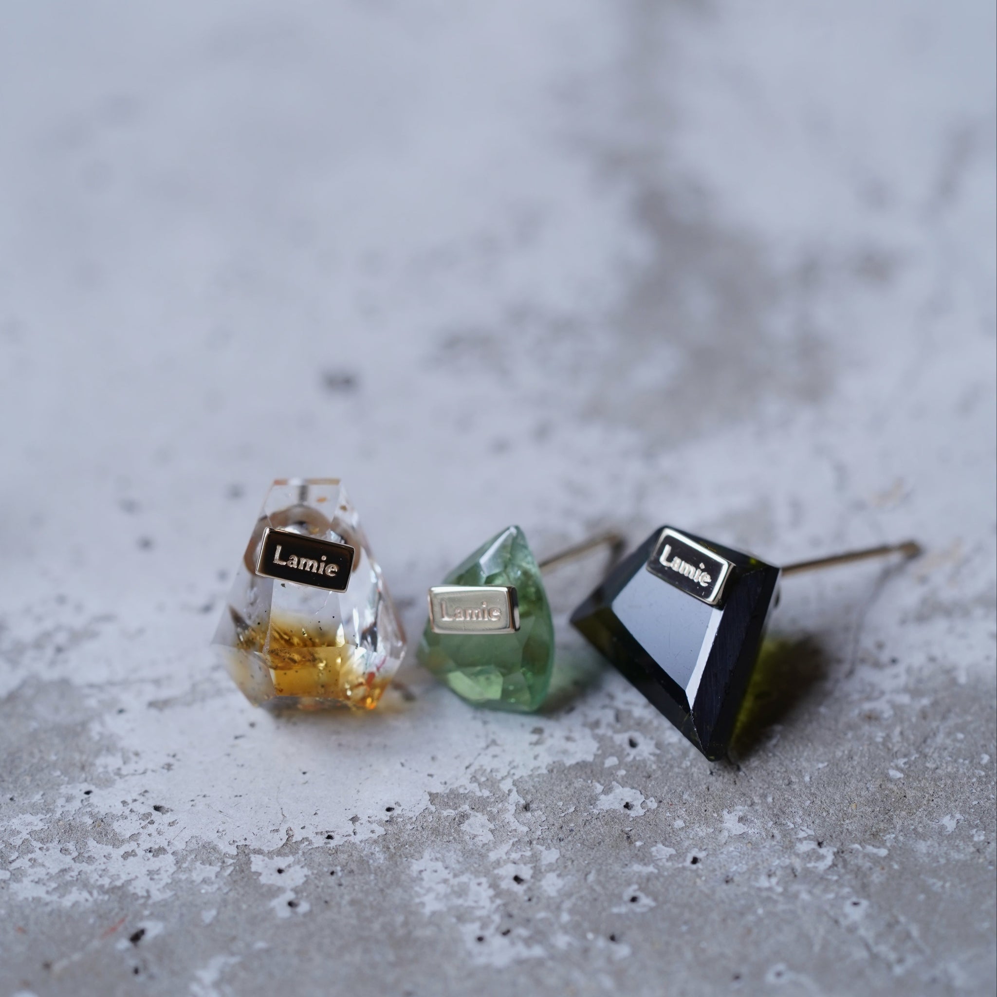 Bag ピアス  №8008/Tourmaline