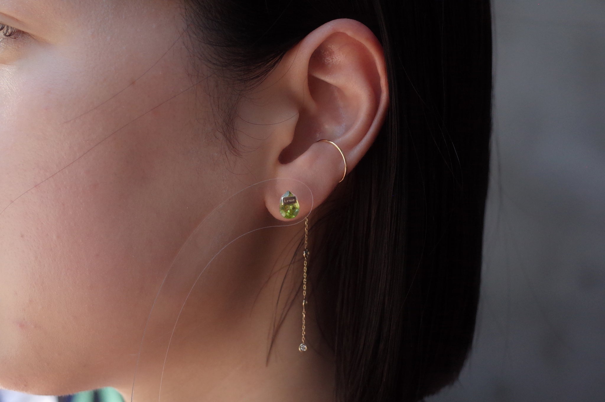 Bag ピアス  №8007/ Peridot
