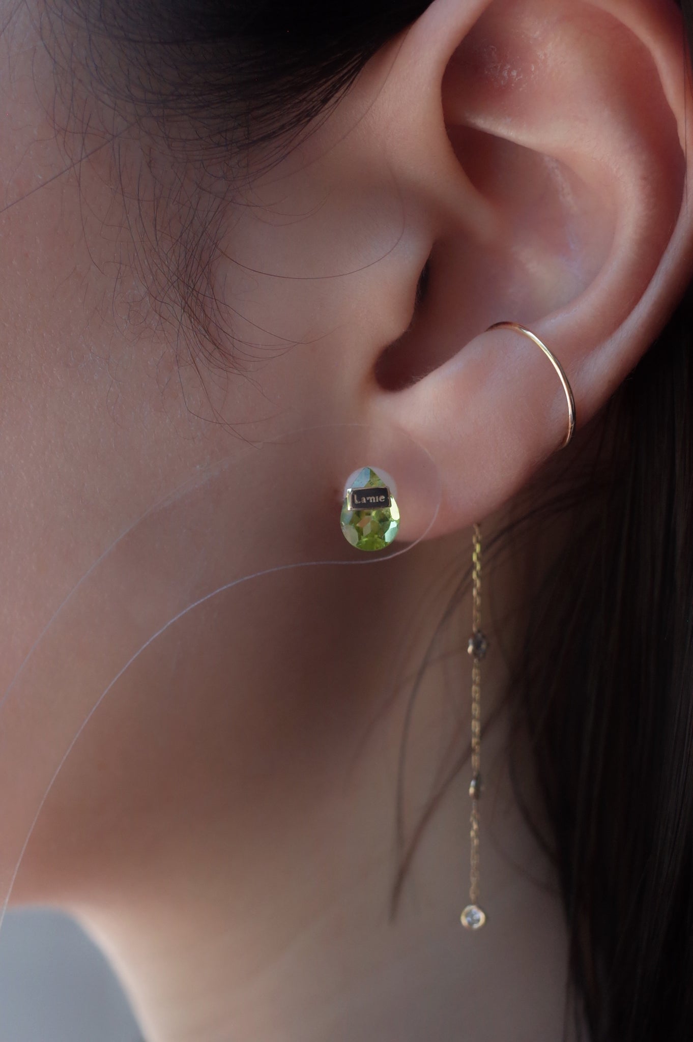 Bag ピアス  №8007/ Peridot