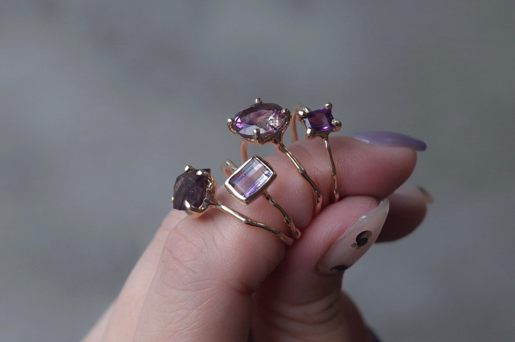 Charm Ring No.1754/ Amethyst