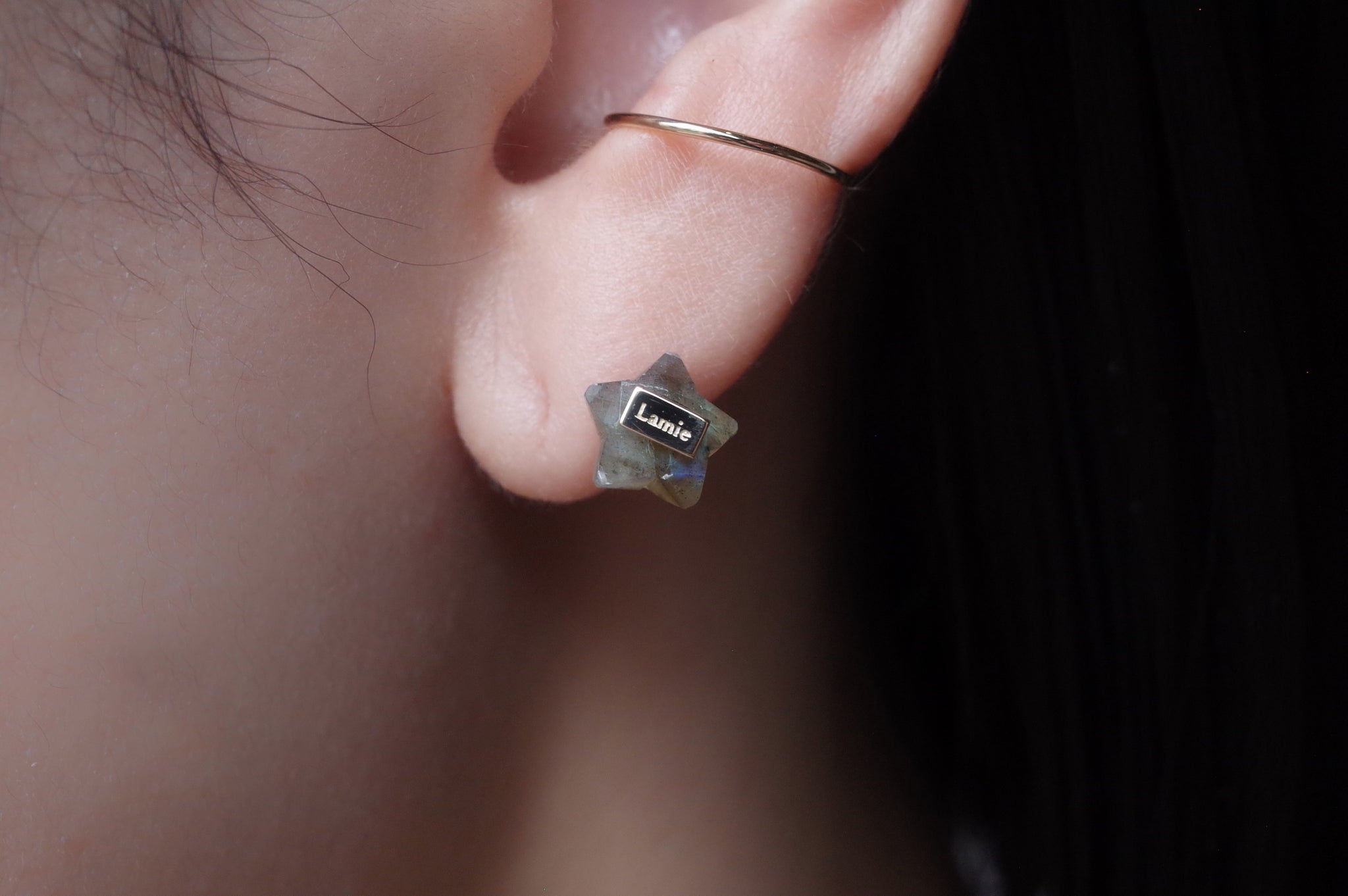 Bag Earrings No. 2033/ Tourmaline