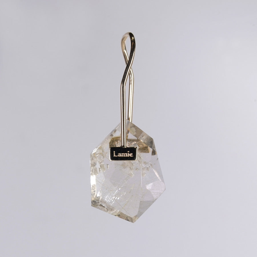 Bag ピアス   №2077/ Garden Rutilelated Quartz