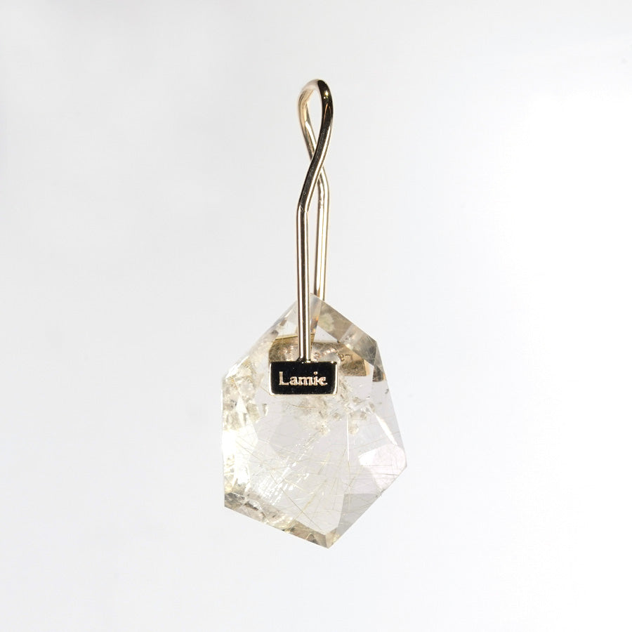 Bag ピアス   №2077/ Garden Rutilelated Quartz