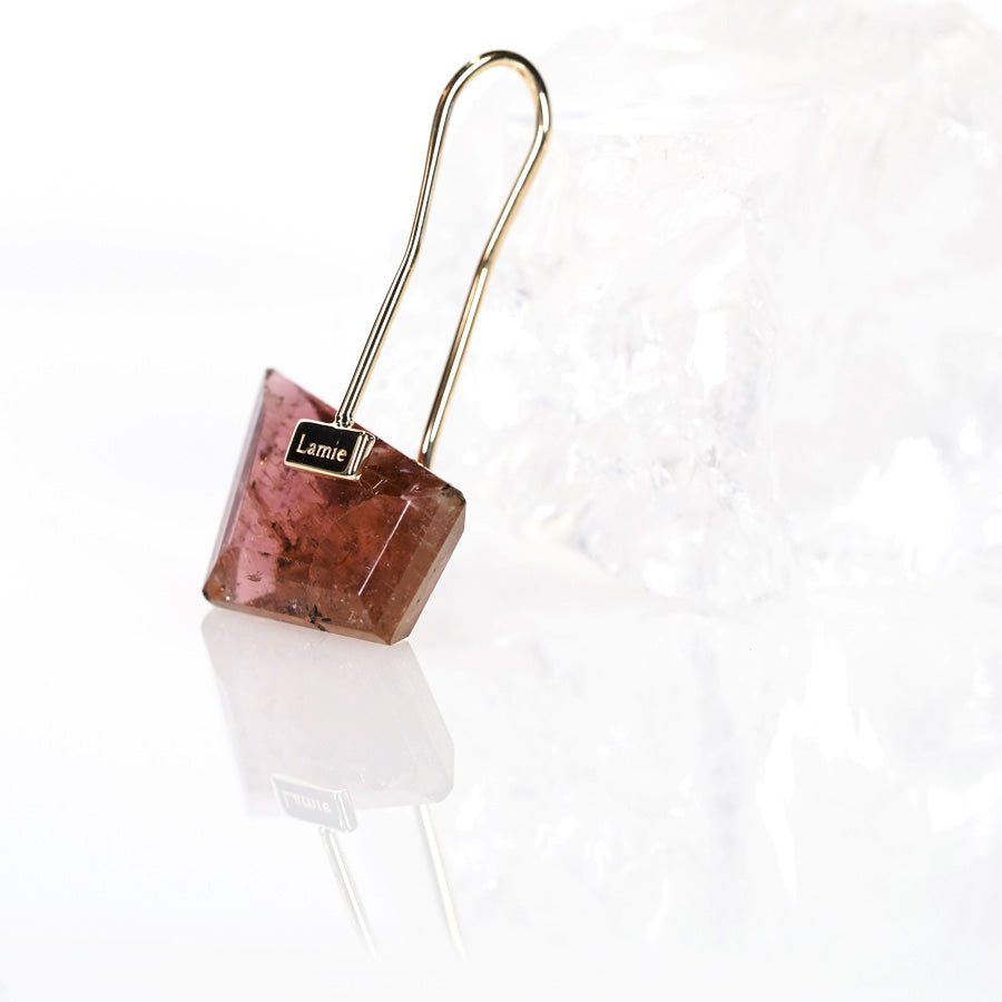 Bag Earrings No. 2033/ Tourmaline