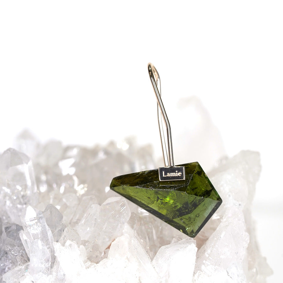 Bag Earrings No. 2033/ Tourmaline