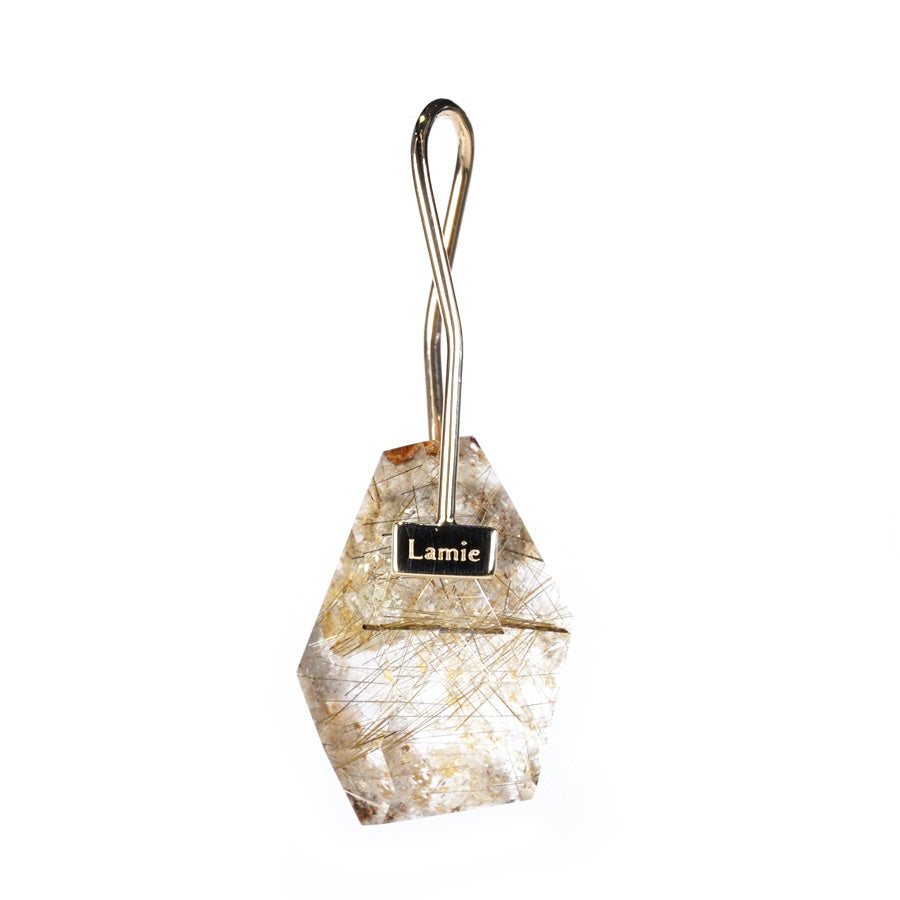 Bag ピアス   №2110/ Garden Rutile Quartz