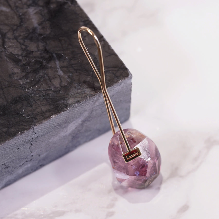 Bag Earrings No. 2033/ Tourmaline