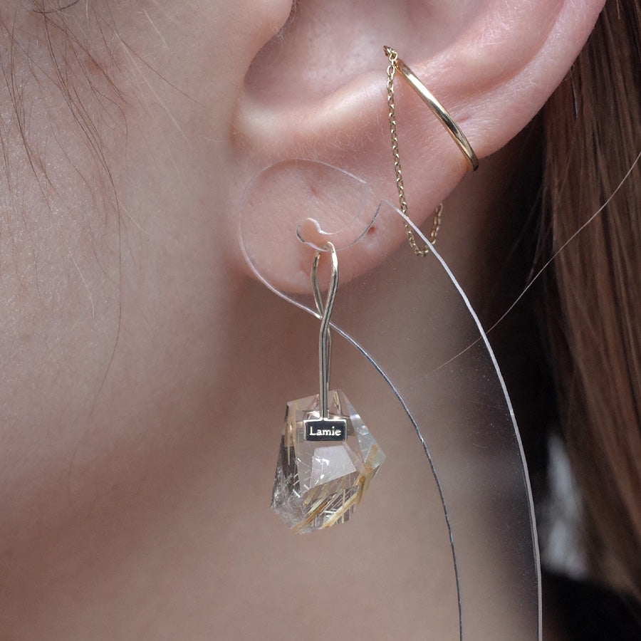 Bag Earrings No. 2033/ Tourmaline
