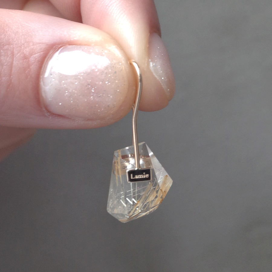 Bag Earrings No. 2033/ Tourmaline