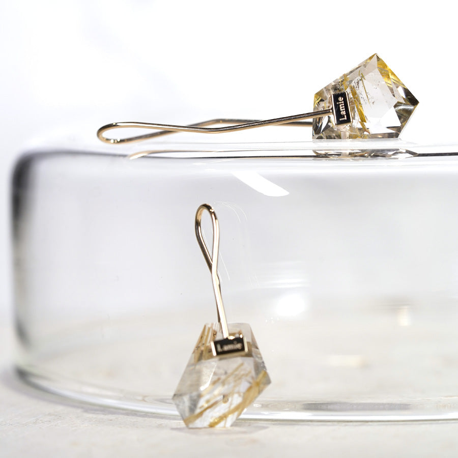 Bag Earrings No. 2033/ Tourmaline