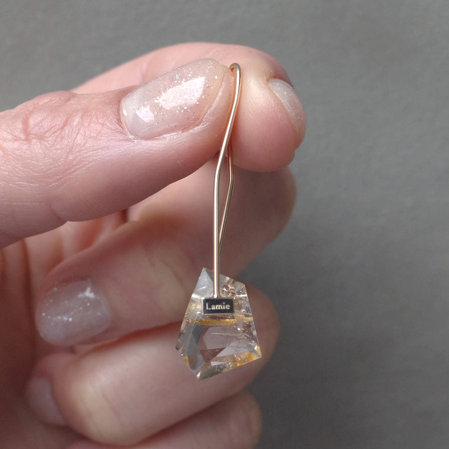 Bag Earrings No. 2033/ Tourmaline
