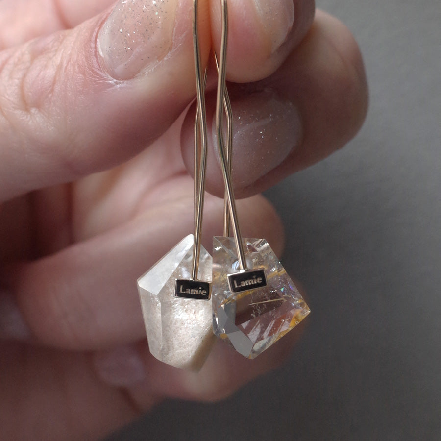 Bag Earrings No. 2033/ Tourmaline