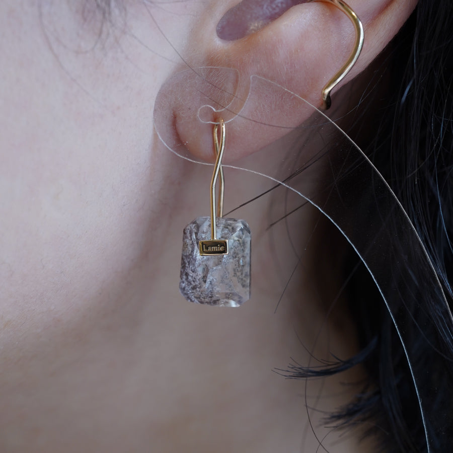 Bag Earrings No. 2033/ Tourmaline