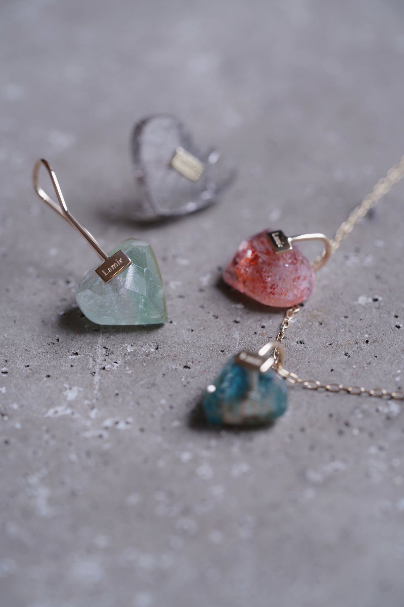 Bag Earrings No. 2033/ Tourmaline