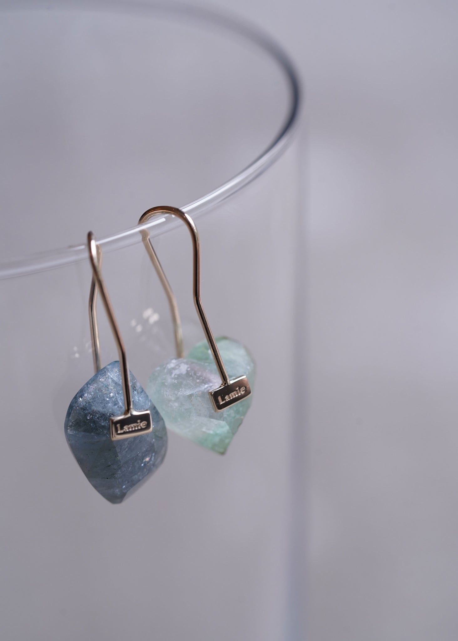 Bag Earrings No. 2033/ Tourmaline