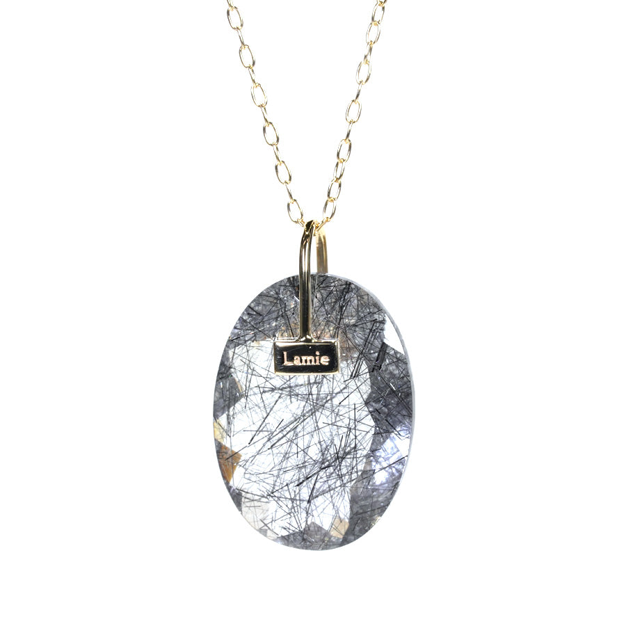 Bag Top  №2502/ Black Rutilelated Quartz