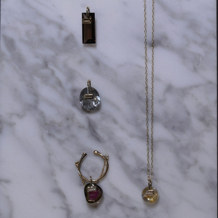 Bag Top  №3092/ Black Rutilelated Quartz