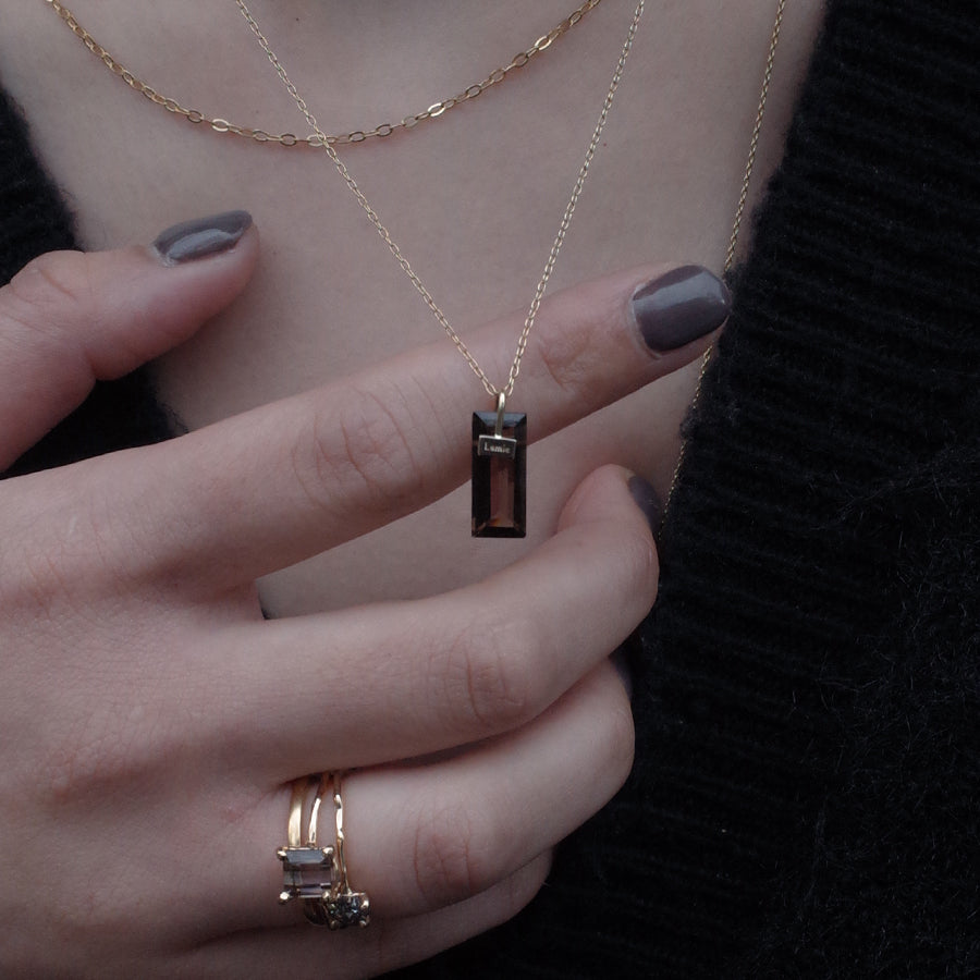 Bag Top  №3093/ Smoky Quartz