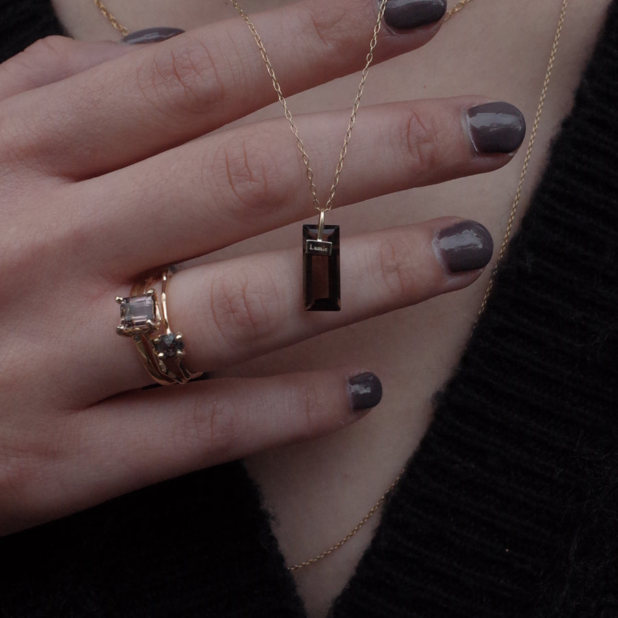 Bag Top  №3093/ Smoky Quartz