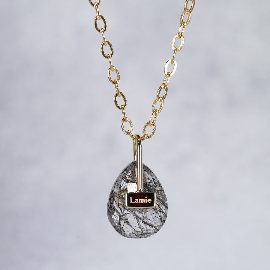 Bag Top  №3103/ Black Rutilelated Quartz