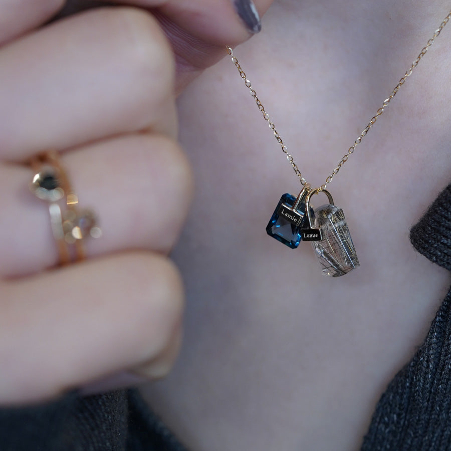 Bag Top  №3135/ London Blue Topaz