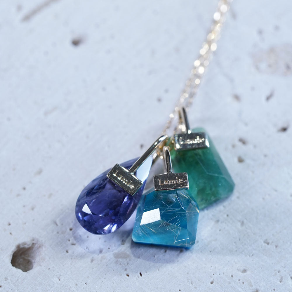 Bag Top  №3166/ Rutilelated×Turquoise