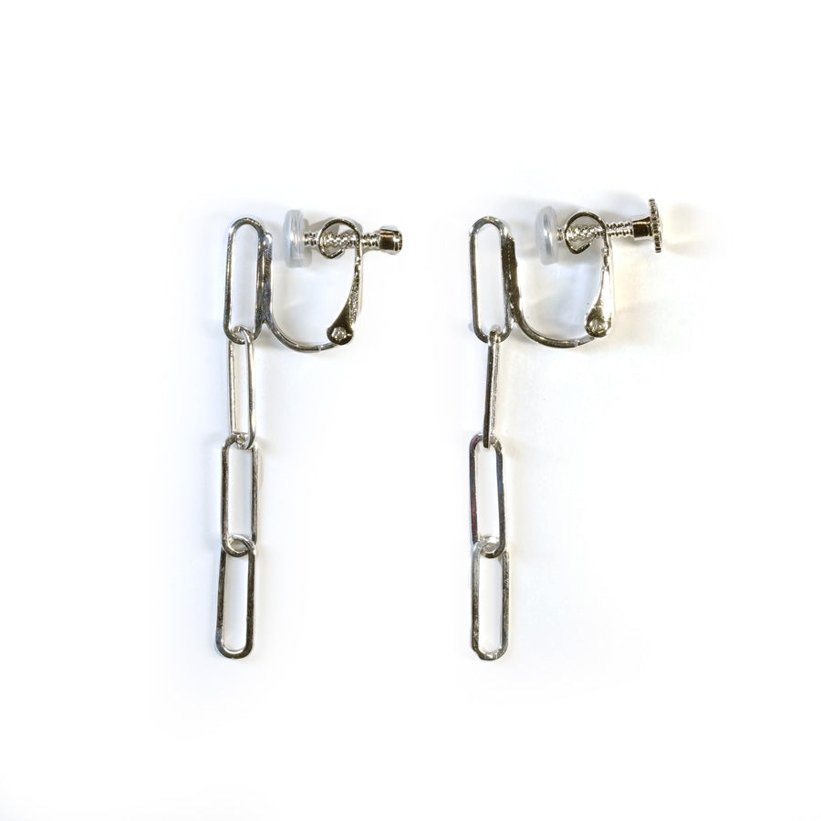 チェーンイヤリング (Silver) | Lamie (ラミエ) Jewelry