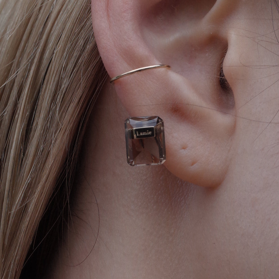 Bag イヤカフ  №4317/ Smoky Quartz