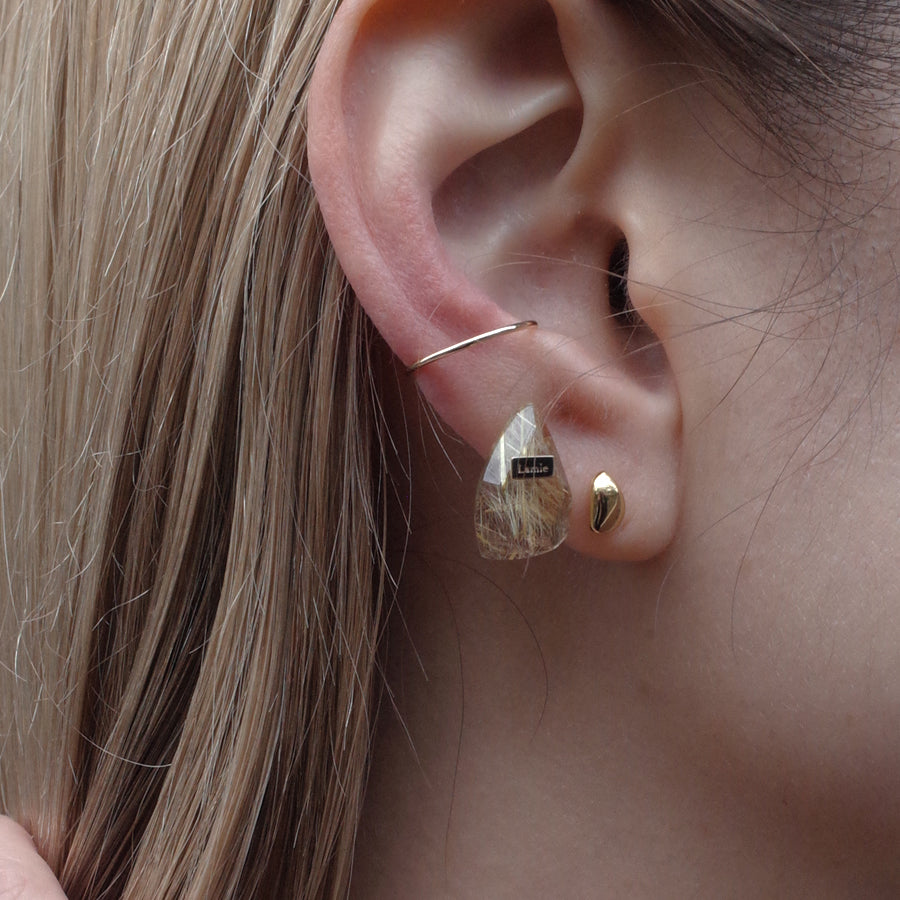 Bag Earrings No. 2033/ Tourmaline