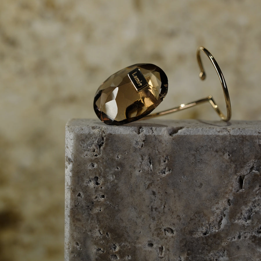 Bag イヤカフ  №4327/ Smoky Quartz