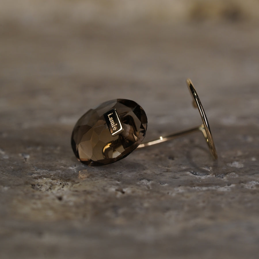 Bag イヤカフ  №4327/ Smoky Quartz