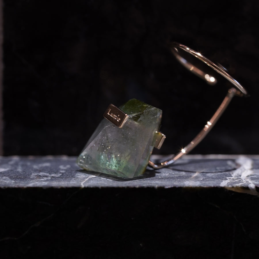 Bag Earrings No. 2033/ Tourmaline