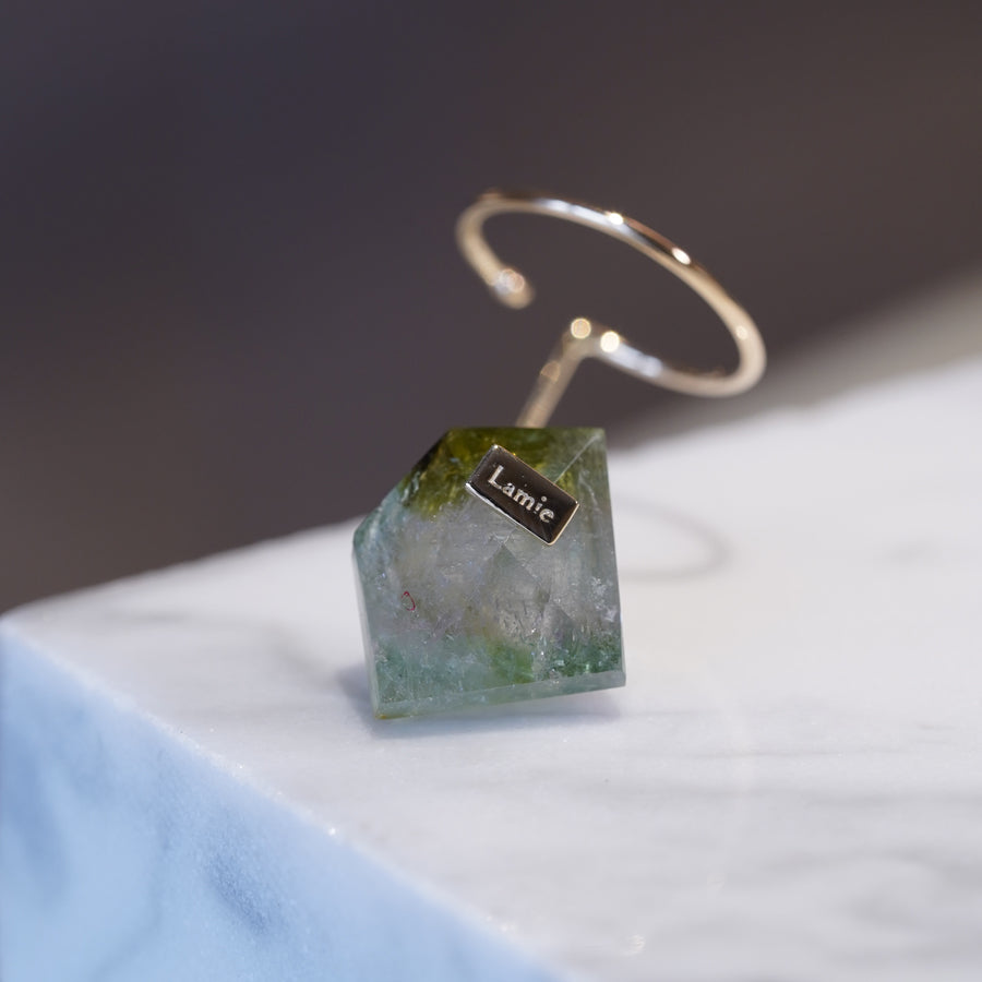 Bag Earrings No. 2033/ Tourmaline