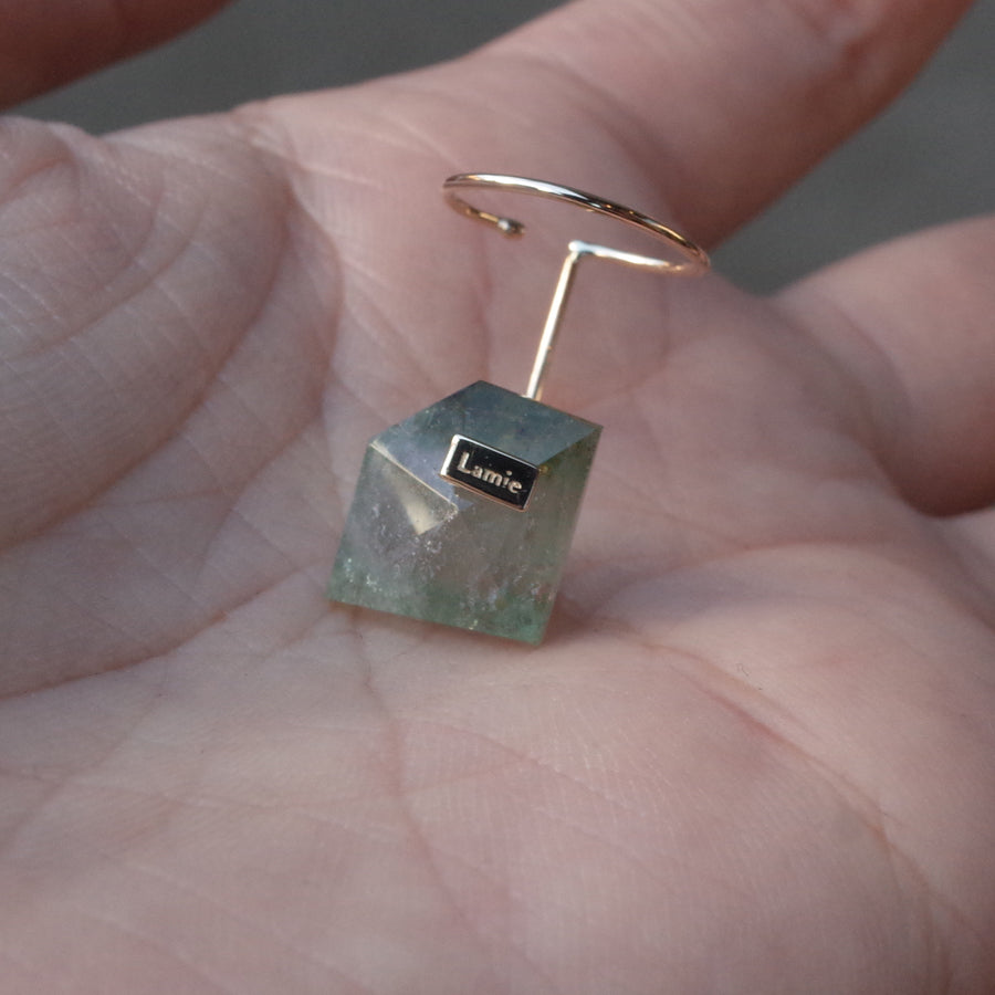 Bag Earrings No. 2033/ Tourmaline