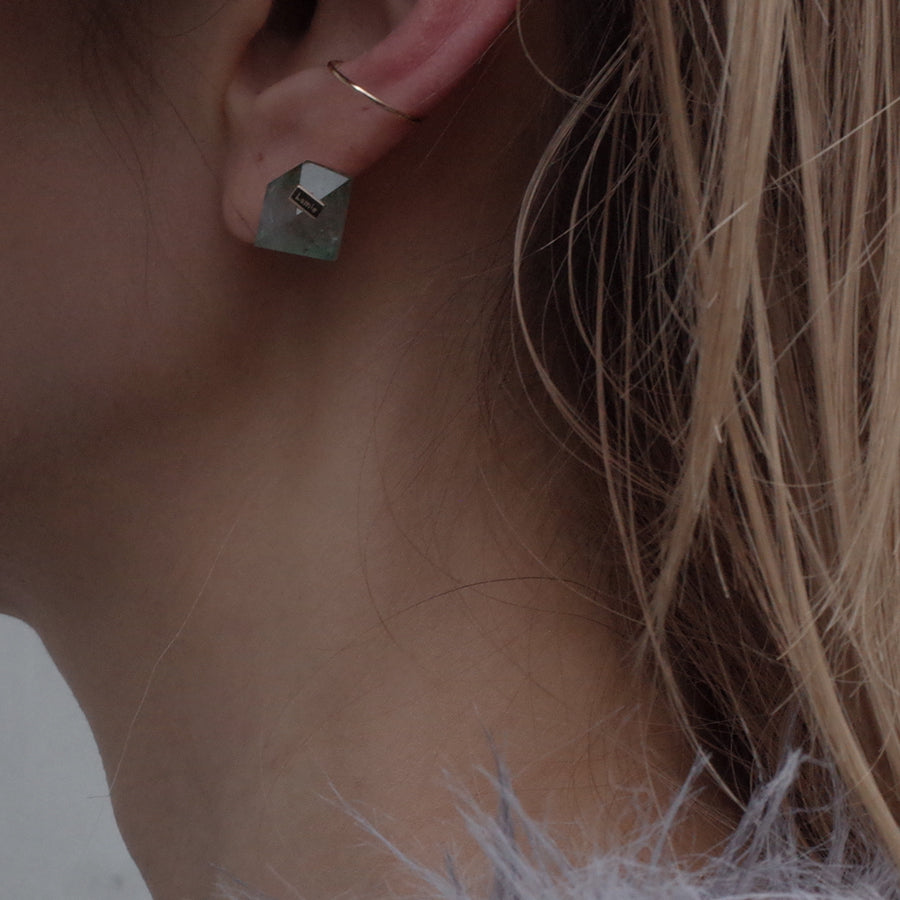 Bag Earrings No. 2033/ Tourmaline